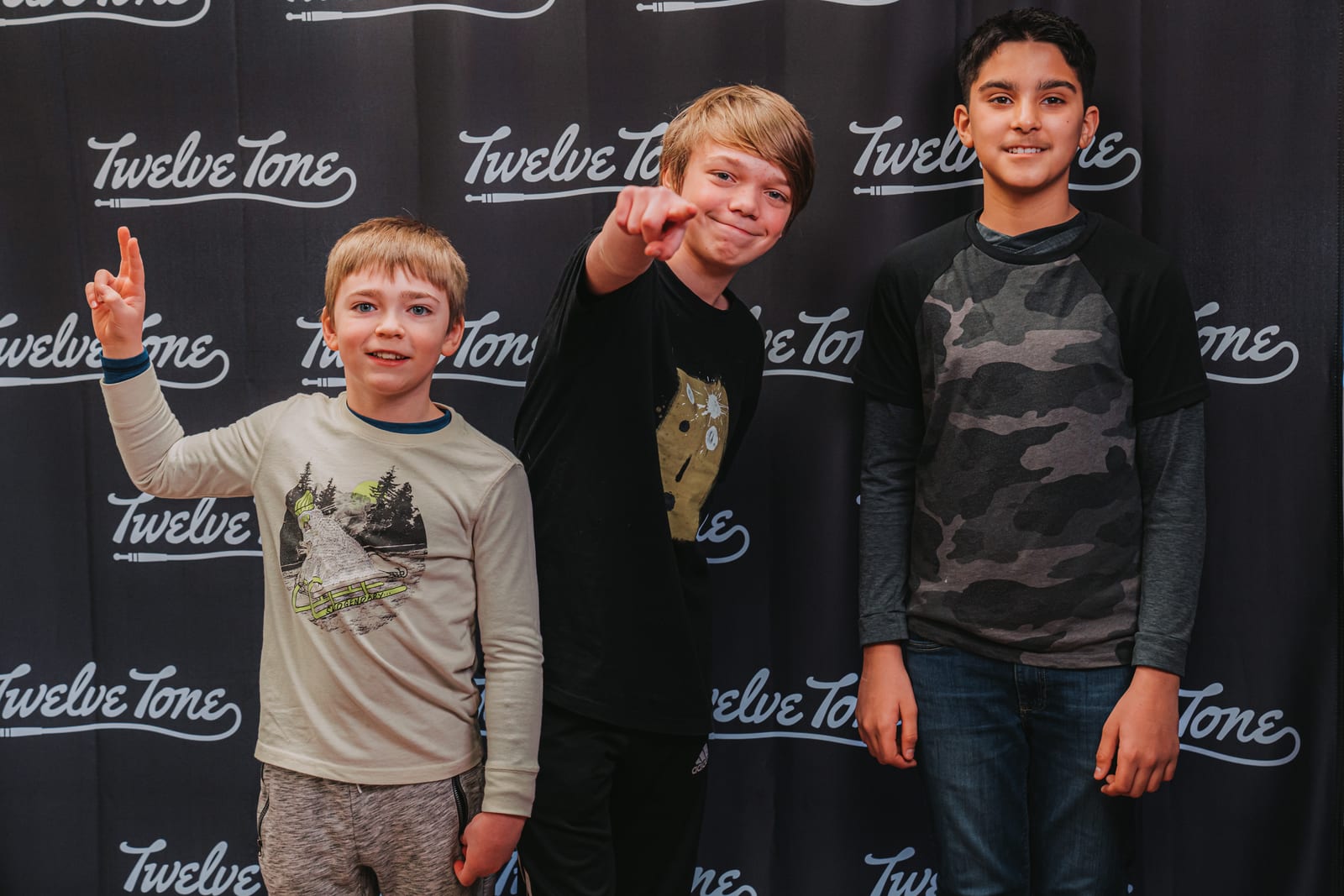 Twelve Tone Rock Band students performing on the in-house stage in Glenview, IL